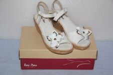 TONI PONS - IRENE Sandales Espadrilles Talon Compensé - 40 - Blanc Neuf