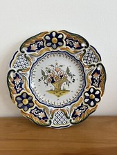 Assiette Décor Rouen fait main