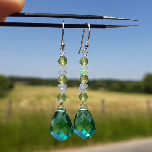 Boucles oreilles pierre - boucles,