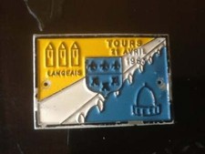 Plaque de tablier pour Vespa - Concentration Tours 21-04-1966