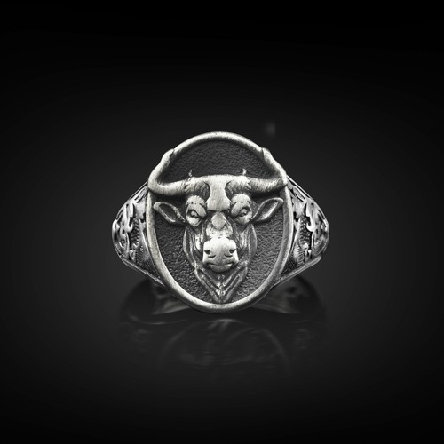 Bague chevalière homme - , en