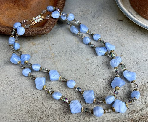 Collier ancien rangs perles - ancien,