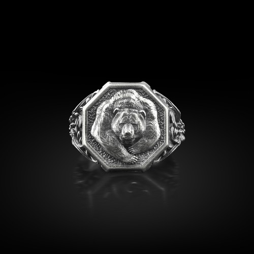 Bague chevalière homme - , animal