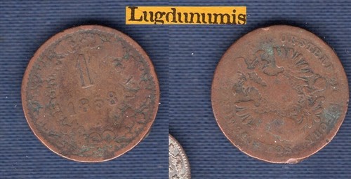 Autriche kreuzer 1858 tb - autriche,
