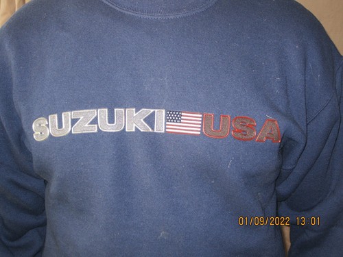 Men sweatshirt with - with, suzuki