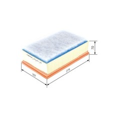 Filtre À Air Bosch F026400150 pour Citroën Peugeot Track Marshall