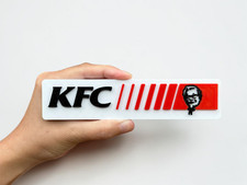 Plaque Logo KFC - 3D