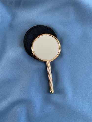 Petit miroir main rond en - miroir,