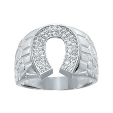 Homme Argent Sterling Fer à