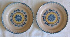 2 ASSIETTES FAIENCE DU SUD OUEST AUVILLAR ROSACE XIXEME SIECLE