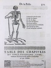 Peste Anatomie 1614 Squelette