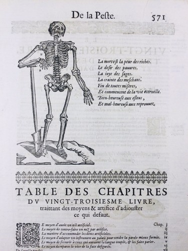 Peste anatomie 1614 squelette - 1614,