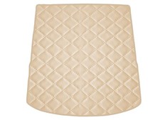 Matelassé Cuir artificiel BEIGE Tapis coffre pour Audi A4 B9 berline, quattro, A