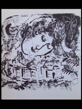 CHAGALL, LE VILLAGE - 1957 - LITHOGRAPHIE ORIGINALE, MAEGHT