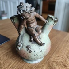 Vase Double Angelot Juan Ferville - Art Nouveau