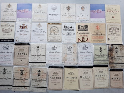 Rare lot étiquettes - étiquettes, vin
