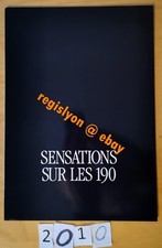 MERCEDES 190 E / 190 D 2.5 SENSATION Série spéciale Prospectus Fr 1988 6 pages