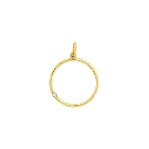 Pendentif charm cercle - cercle, ouvert