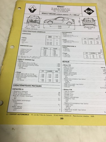 Fiche technique automobile