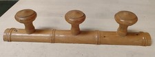 Ancien Porte Manteaux Bois Style Bambou 3 Patères