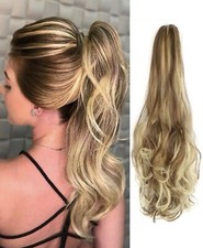Postiche Synthétique Queue De Cheval Femme Extension Brun Châtain Doré A Pince
