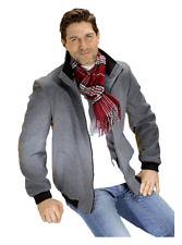 Homme Veste en Laine Blouson Avec Wattiertem Doublure Gr. XXL Beige Moucheté