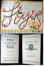 JEU DU STIX -NICE 06-bon etat  les pions ne sont pas decoupés genre jeu de l'oie