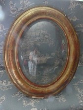 Cadre Ovale Doré à la