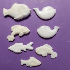 SEPT FEVES en plastique variante POISSONS