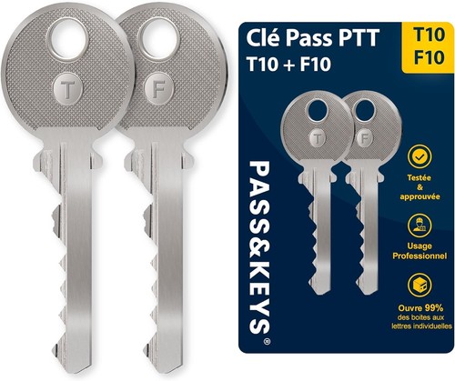 Clés ptt t10 - f10, pass