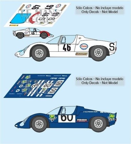 Décal porsche 910 - décal, mans