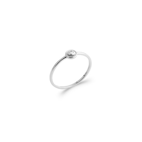 Bague solitaire zirconium