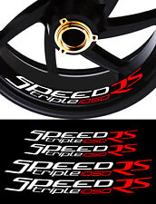 4 X STICKERS LISERET JANTE POUR TRIUMPH SPEED TRIPLE RS 1050 MOTO AUTOCOLLANT