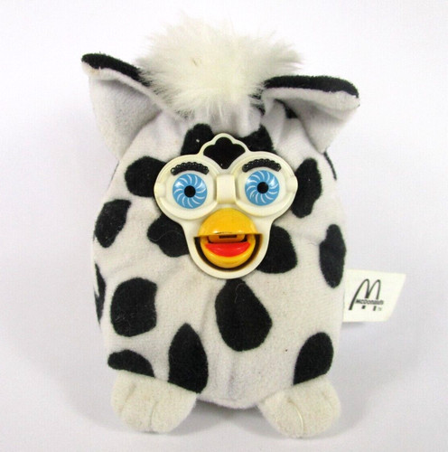 Mini peluche furby vache - furby, noir