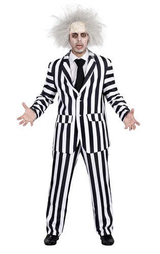 Costume adulte rayé - d'adulte, noir