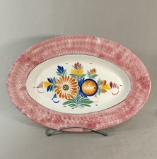 Gd Plat Ovale En Faïence