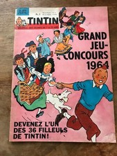 journal tintin france 810 (1964) couv Hergé avec son chèque tintin