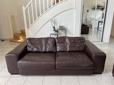 canape marron roche bobois 3/4