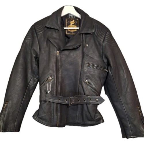 Veste moto cuir femme orcx - cuir,
