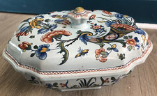 Belle Soupière en Faïence XIXème Marque AD Quimper Rouen ?