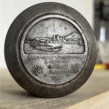Rare Matrice MEDAILLE EPOQUE Art Déco première NAVIGATION À VAPEUR LYON