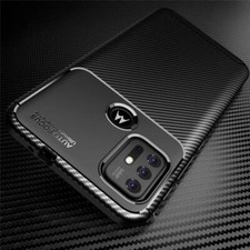 Pour Motorola E20 E30 E40 G41 G31 G60S G50 E7I Coque En Gel En Fibre De Carbone