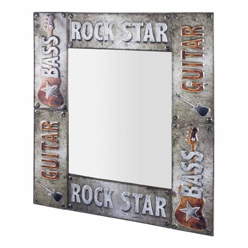 Miroir mural vintage - mural, "guitare"