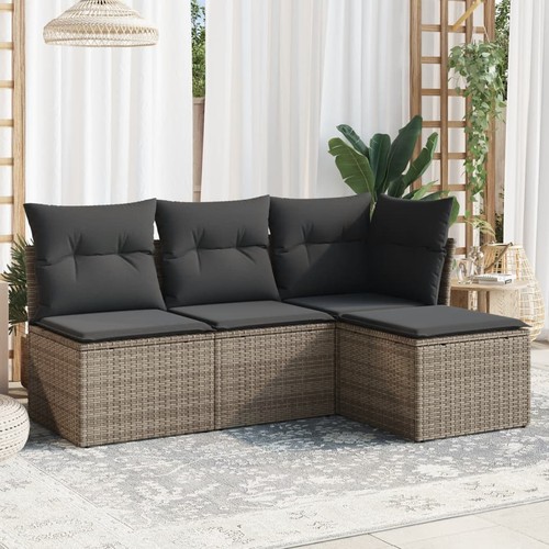 Salon jardin avec coussins - jardin,