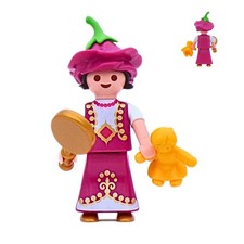 Playmobil figurine fille rose