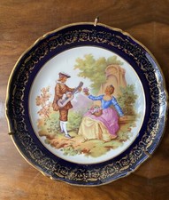 Assiette ancienne Fragonard en porcelaine de Limoges Goumot Labesse