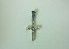 Pendentif Croix En Or Blanc 18