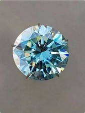 Diamant bleu ciel 1 ct 6 mm