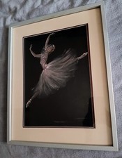 Dessin au pastel - Danseuse de ballet en grand jeté - 52x42 cm avec cadre