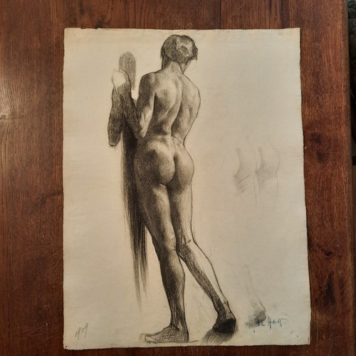 Dessin academique - dessin, nu